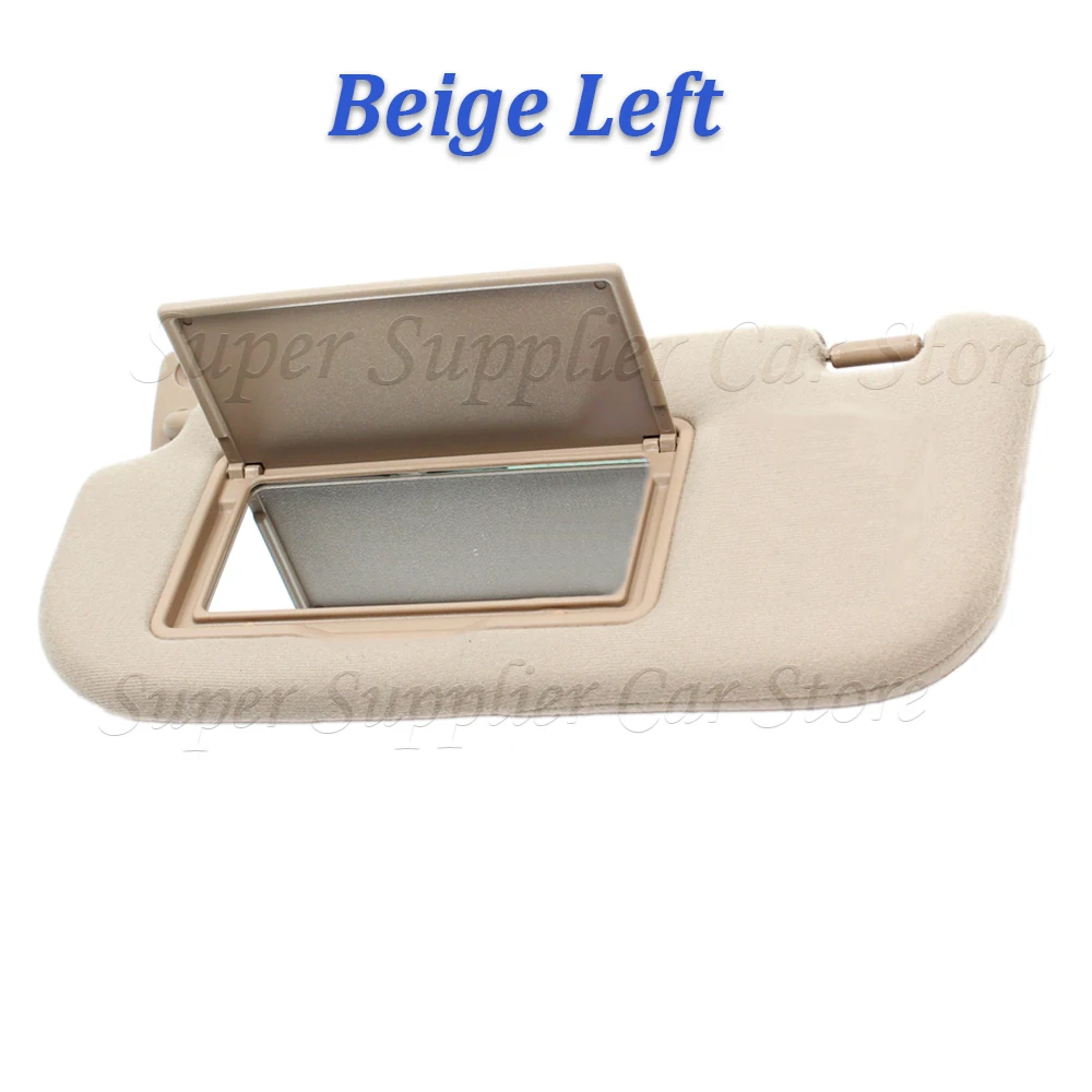 Car Sunvisor & Makeup Mirror Sun Visor For Kia Sportage 2005-2010 Beige / Gray 852011F210EZ 852021F210EZ