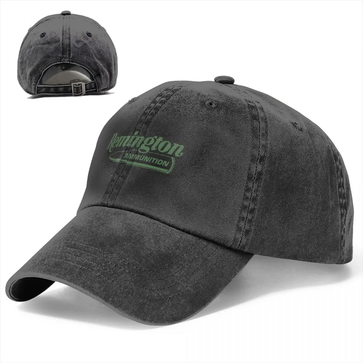 Remington American Gunmaker Unisex Baseball Caps Distressed Denim Hats Cap Retro Outdoor Summer Adjustable Fit Snapback Cap image 2