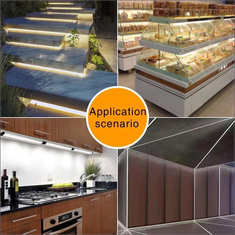 AC220V LED Bar Lights Under Kitchen Cupboard Cabinet Strip Lamps 50cm 30cm 72LEDs 2835 LED Rigid LED Fluorescent Tube