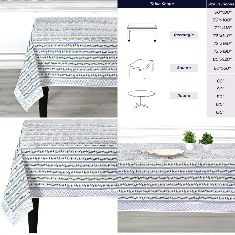 

Grey Dolphin Pattern Cotton Tablecloth, 102x48 - Reusable Decor for Dining, Holidays & Special Occasions