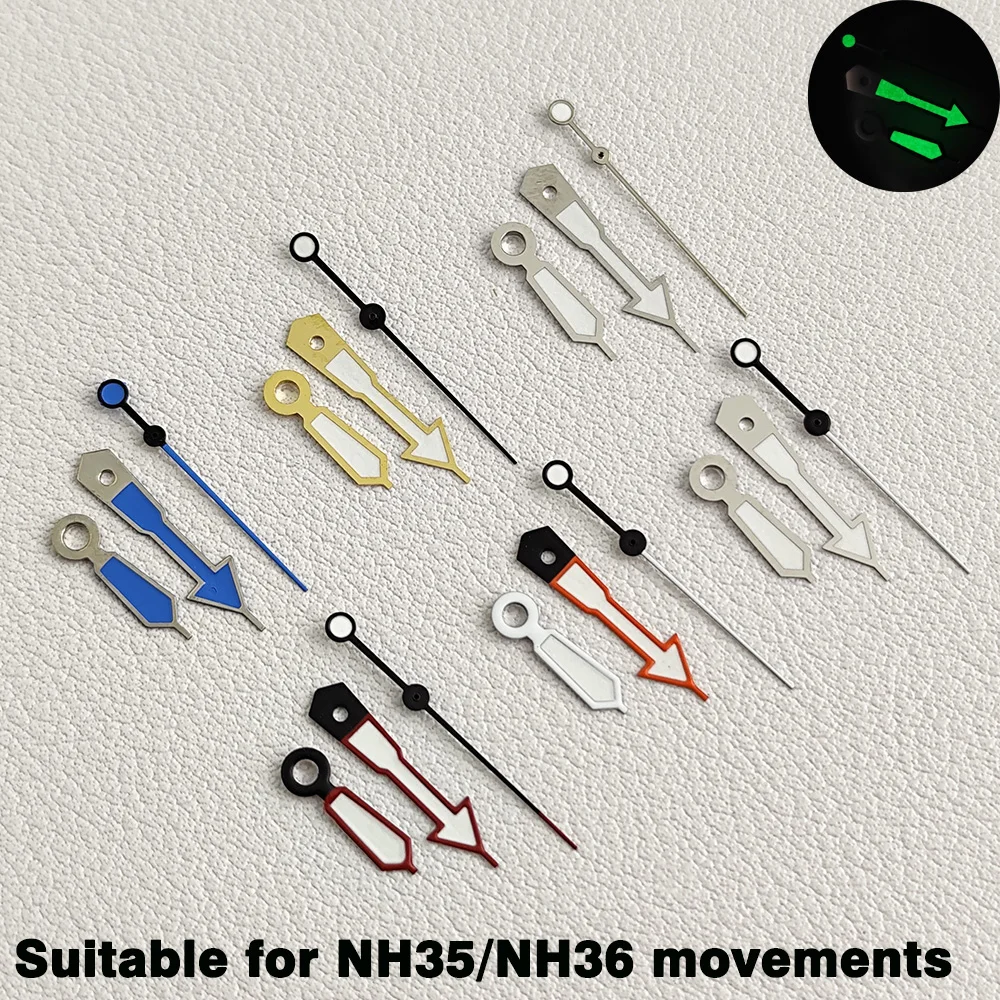 

Указатель NH35 Зеленый Светящийся NH35NH36 Механизм Стрелки Аксессуары для мужских часов