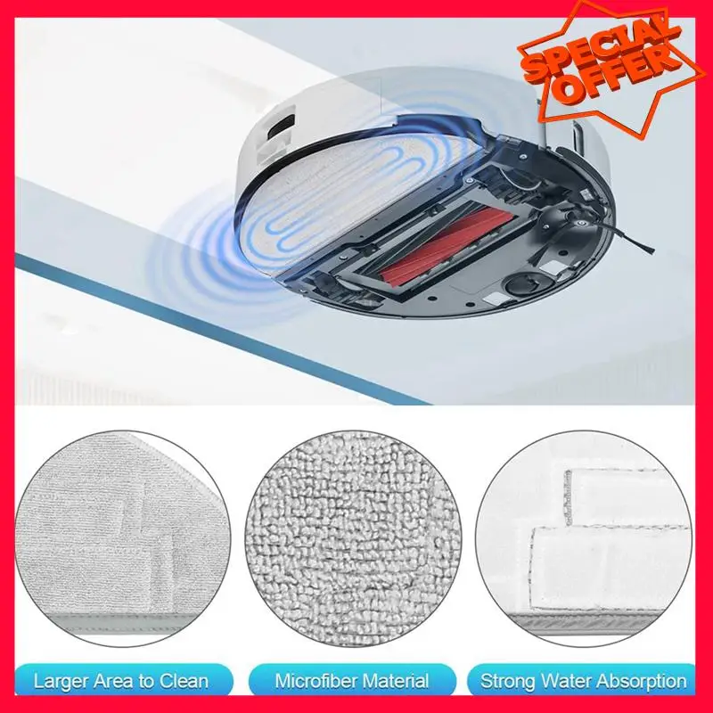 

-ESTR 2X For Roborock S8 Pro Ultra Robot Vacuum Dual Main Brush Side Brush Hepa Filter Mop Cloths Spare Parts