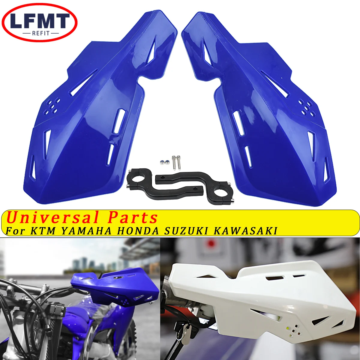 Protector de protección de guardamanos para Motocross, 22mm, para KTM XC, Honda, CRF, Yamaha, Kawasaki, Suzuki, Enduro, guardamanos universales