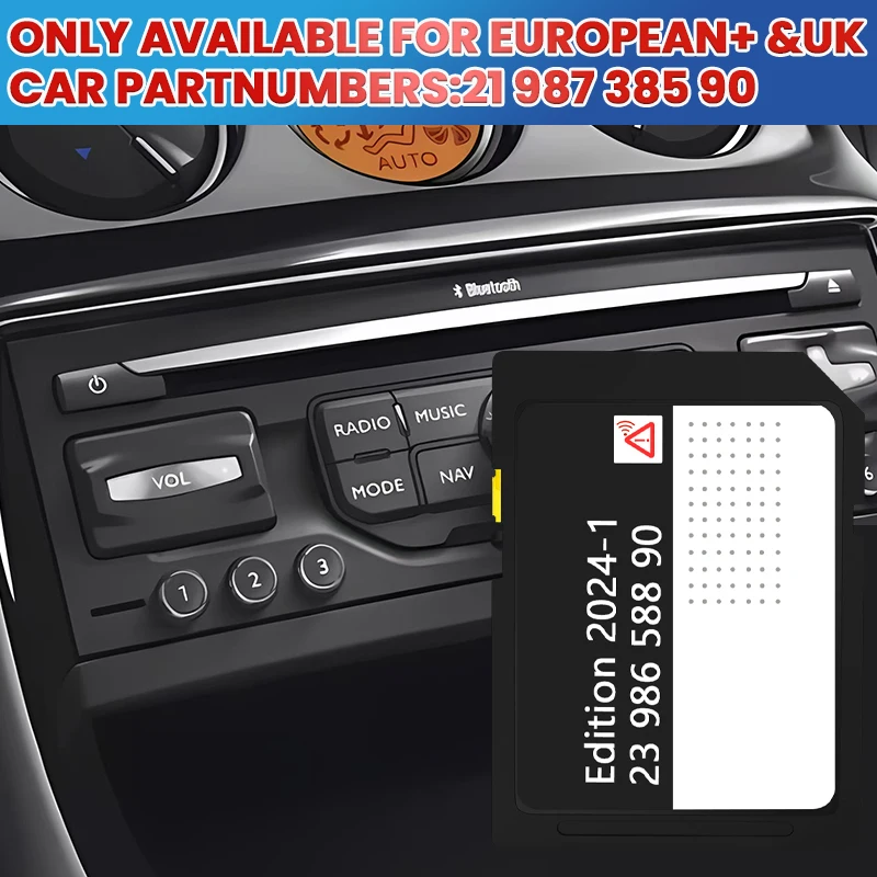 GPS SD Card for RNEG MyWay Citroen Peugeot Navigation SD Card MyWay Sat Nav Europe + UK Navigation Map Cards 2023 Update
