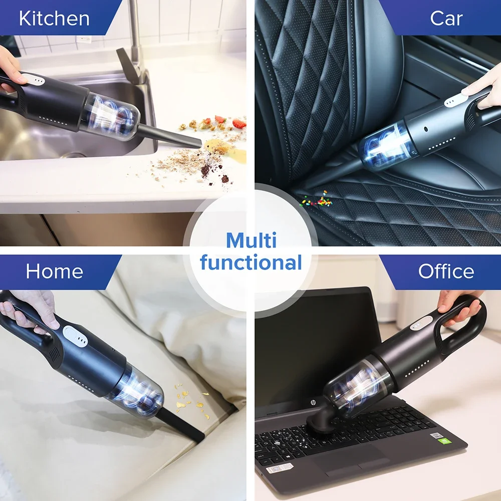 A-031 Car Vacuum Cleaner Portable Wireless Vacuum Cleaner  8000PA Strong Suction Handheld Vacuum Cleaner  Car