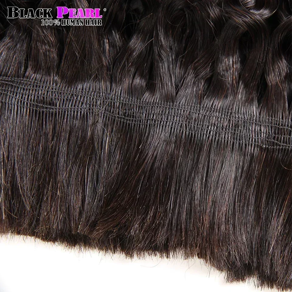 Mutiara Hitam pre-colored rambut manusia gelombang dalam Brasil mengepang jumlah besar Tidak ada kain 10 sampai 30 inci rambut manusia Remy jumlah besar