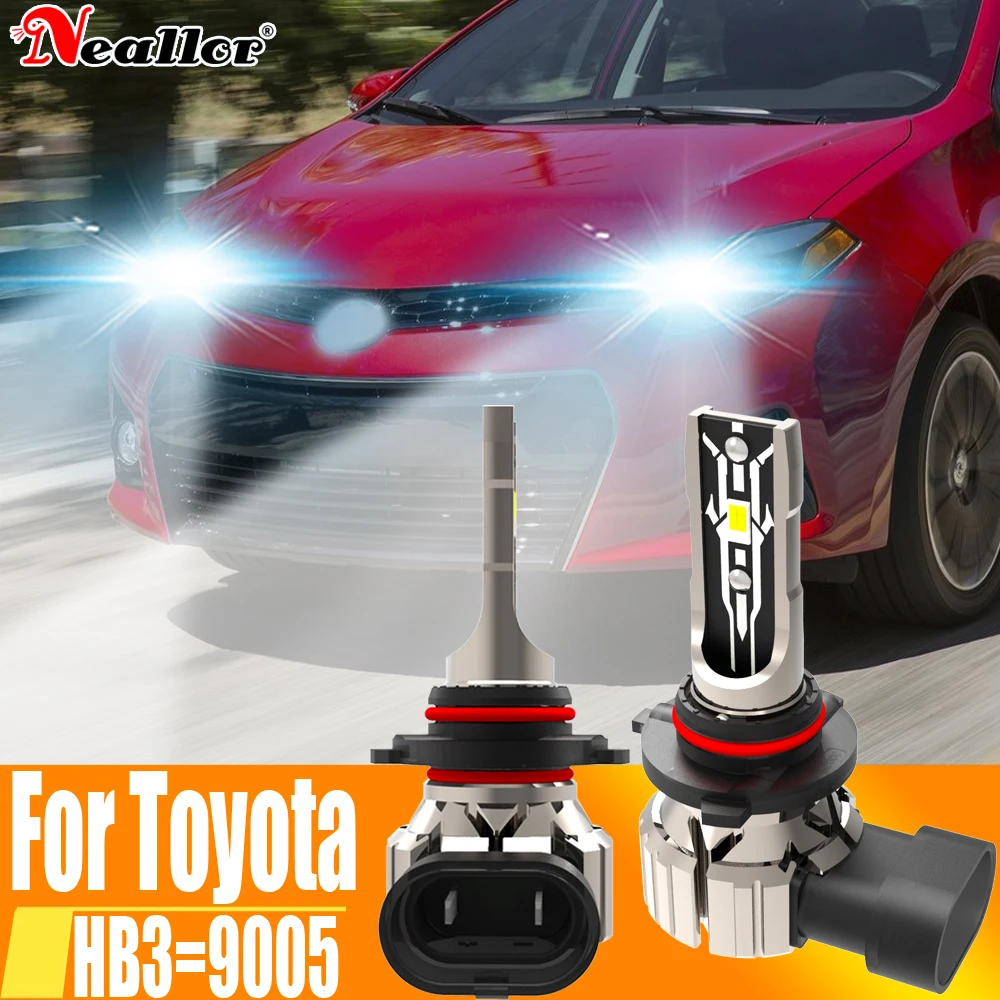 2pcs HB3 Led Headlight Canbus 9005 Car Bulb High Power Light Diode Lamp 12v 55w For Toyota Corolla Camry Rav4 Verso Prius Auris