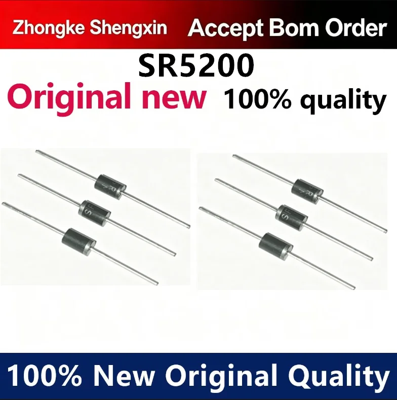 （5pcs-10pcs）Brand new Schottky diode SR5200 MBR5200A MBR5200 5A 200V