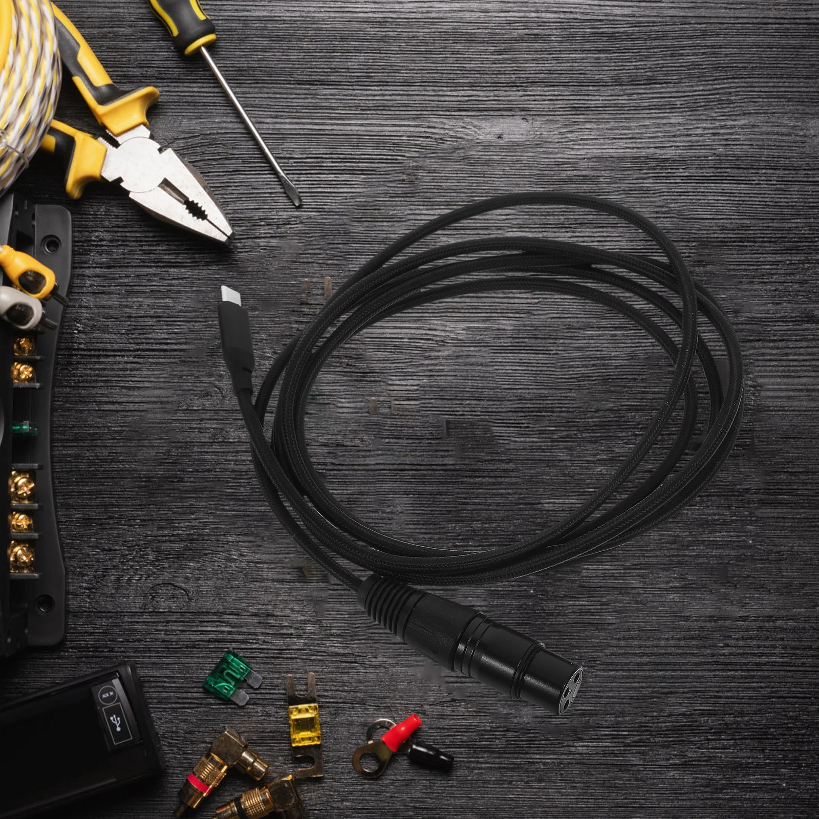 

TYPE-C to XLR Audio Cable Adapter Microphone Wire Accessories Connect Connecting Cables Computer