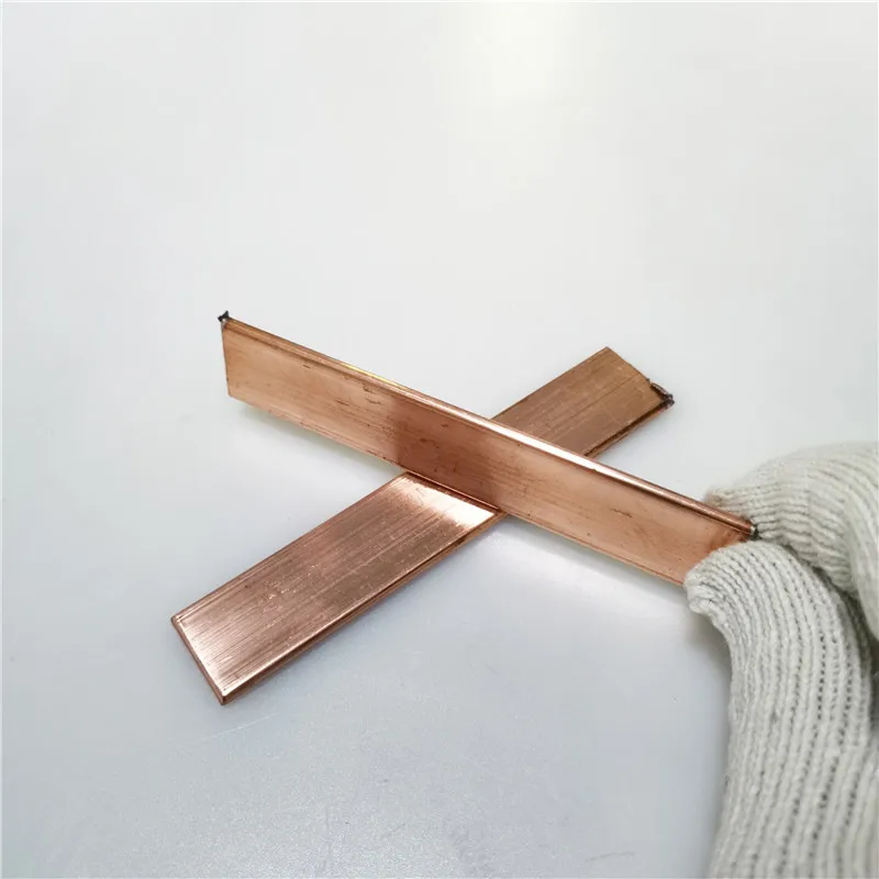 T2 Copper Row Copper Row Copper Flat Bar Copper Piece Pure Copper Row Pure Copper Conductive Strip Copper Bring Bar 500mm