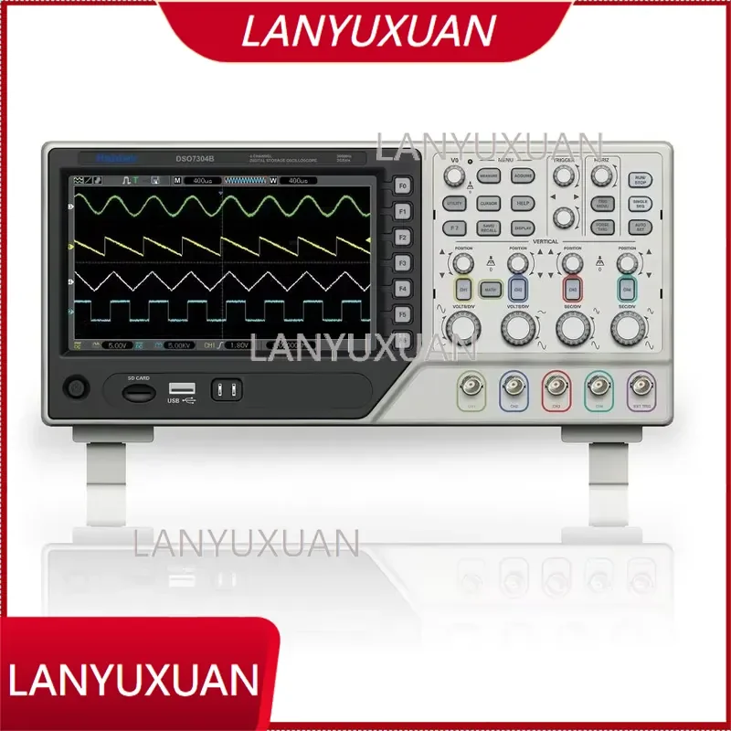 Hantek DSO7304B 300MHz 4 Channel Digital Storage Oscilloscope 2GSa/s Sample Rate USB Communication Oscilloscope