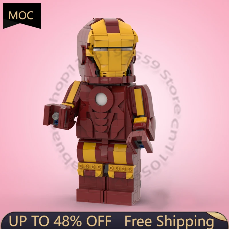 

789 PCS Customize Up scaled minifigure MOC Customize Modular Building Block Technology Simple Creative DIY Boy Assembly Toy Gift