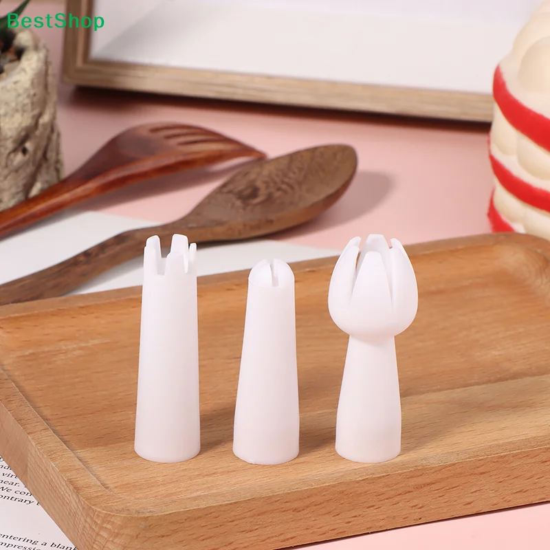 ★3Pcs/Set Whip Cream Dispenser Head  Nozzle Mounting Mouth Base Tips Dinning Bar Whip Cream Special Head