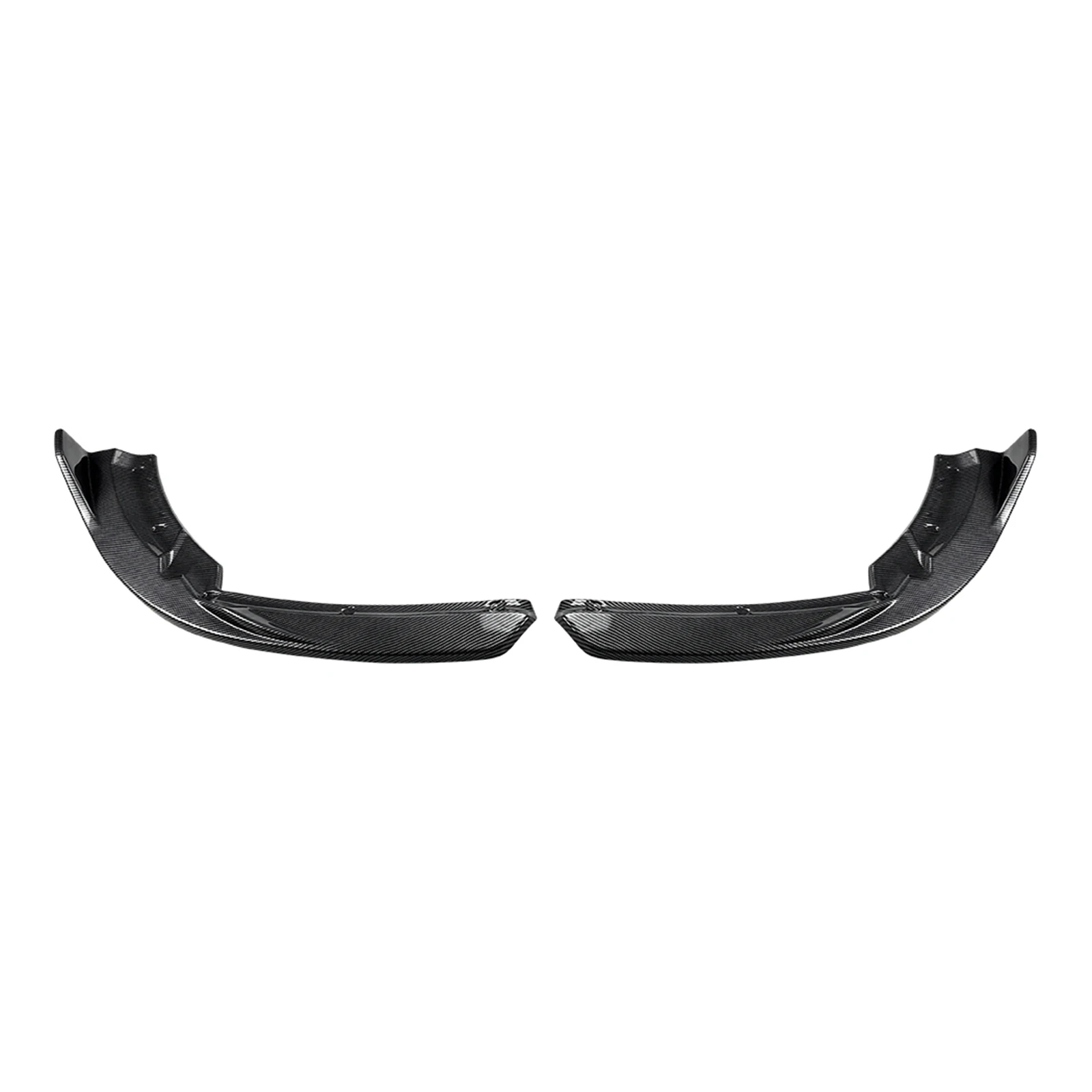 For Porsche Cayman 982 2016-2026 Gloss Black/Carbon Fiber Look Rear Bumper Side Splitter Cover Spoiler Corner Guard Plate Trim