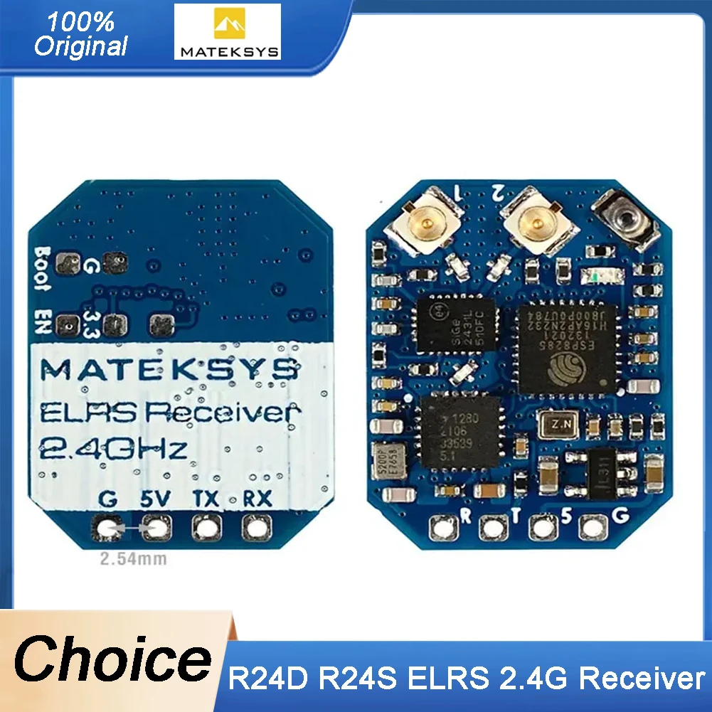 

MATEK 21X15 мм R24D R24S ELRS 2.4G приемник ExpressLRS CRSF для RC FPV Racing Freestyle Nano Micro Mini Long Range Drone Control