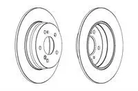 

Тормозной диск DDF819 для задней W202 9500 W203 c208208nc208 w
