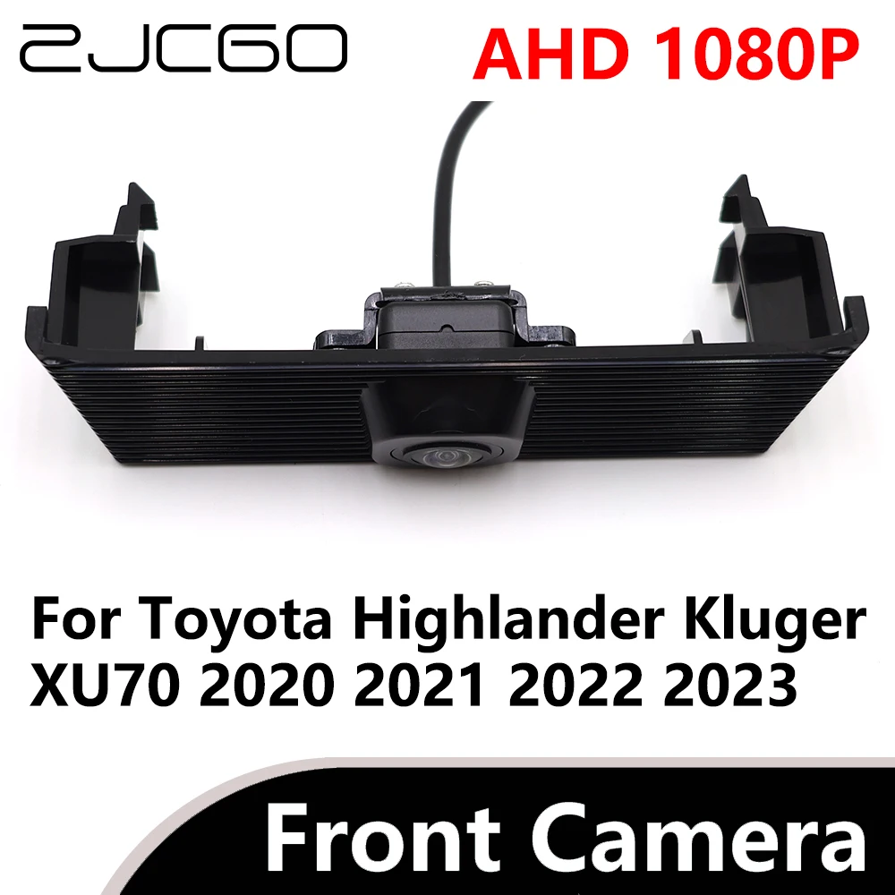 

ZJCGO AHD 1080P CVBS 480P 170° Car Parking LOGO Front View Camera for Toyota Highlander Kluger XU70 2020 2021 2022 2023