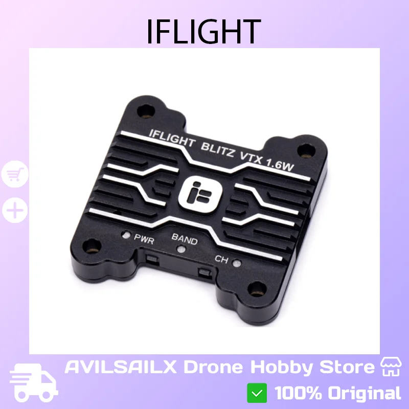 IFlight BLITZ 5.8GHz 1.6W VTX - Antiinterferencias, larga distancia para modelos de vídeo FPV