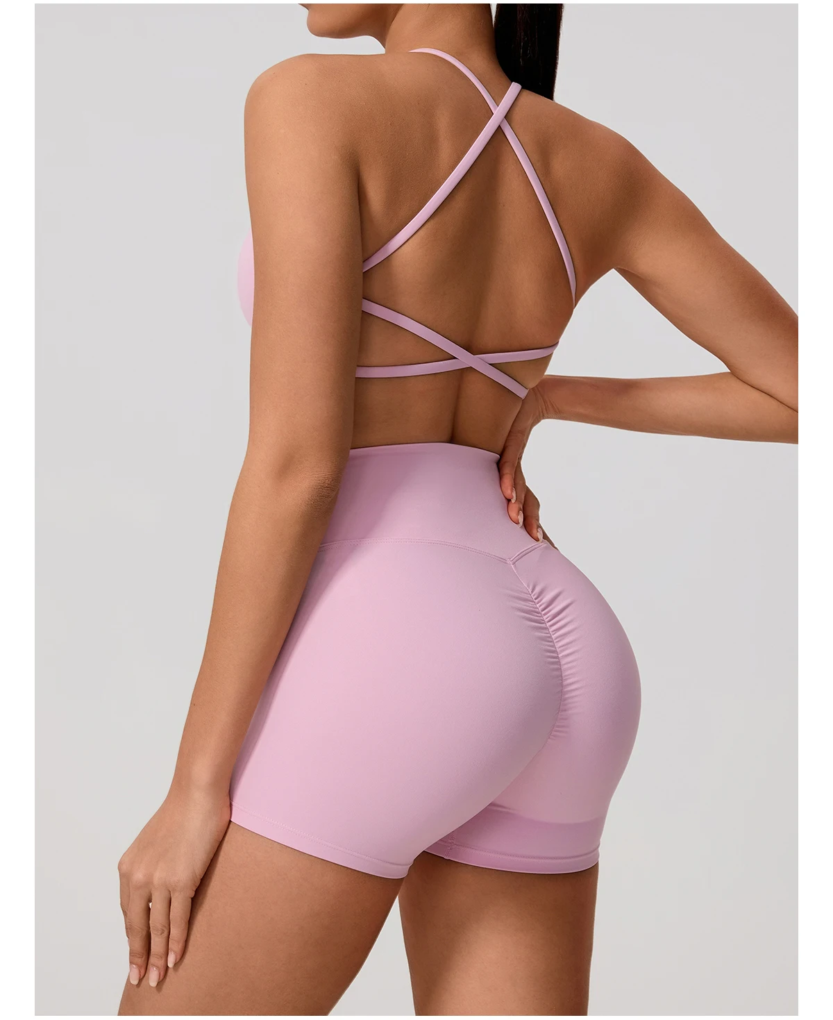 Hearuisavy Sommer Sexy Gym-Top für Damen, Lauf-BH mit Rückenkreuzung, Yoga-BH, Sport-BH, atmungsaktive Push-Up-Unterwäsche, Fitness-Workout-Top – Detail 33
