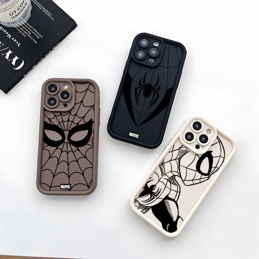 Cool S-SpiderS ManS Phone Case Soft Silicone For IPhone 15 14 13 12 Mini 11 Pro Max X 7 8 Plus Camera Lens Protection Cover