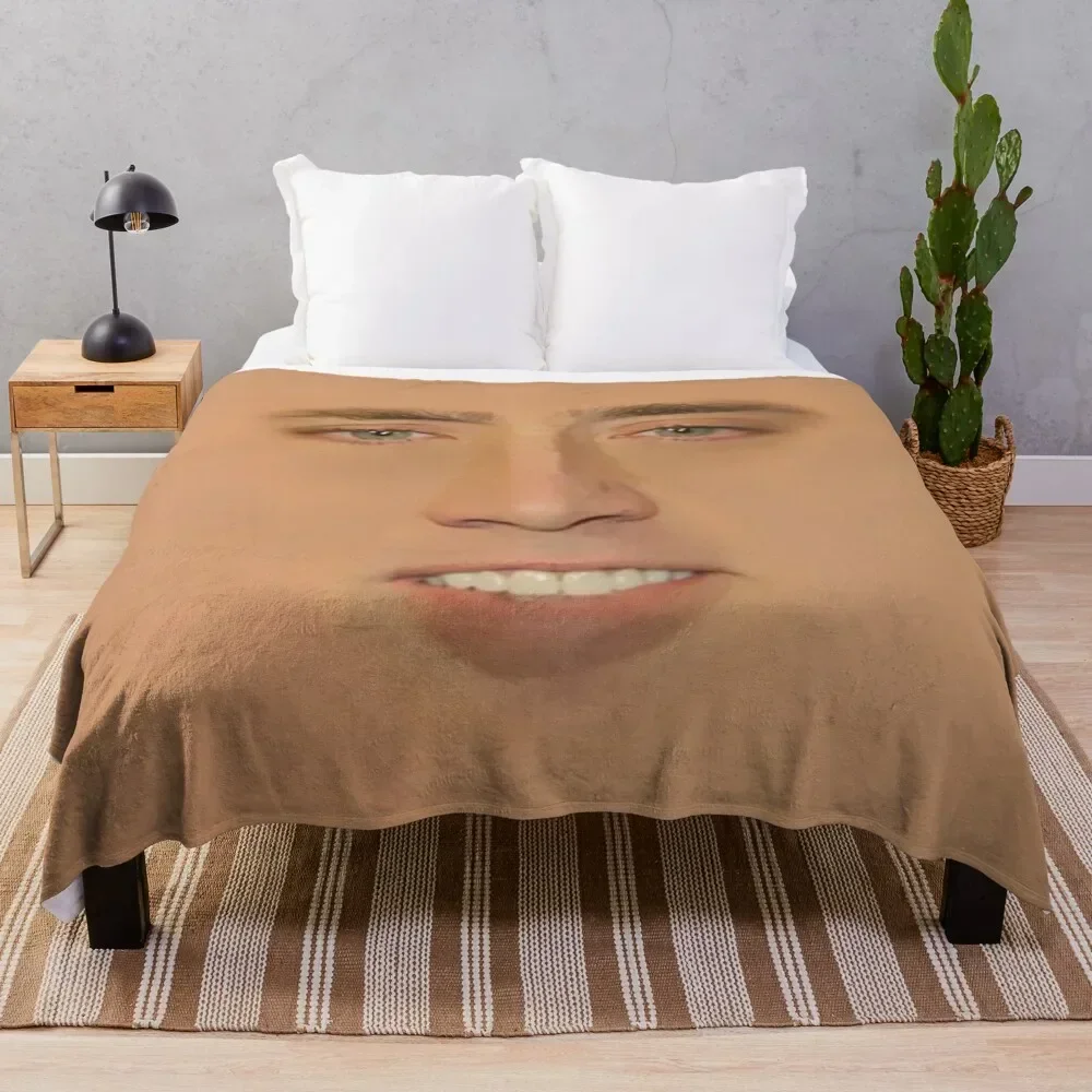 

Nicolas cage Giant Face Throw Blanket For Baby Custom Luxury Throw Blankets