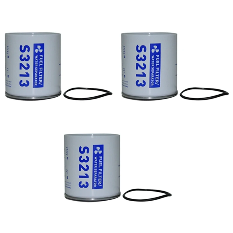 

3X S3213 Outboard Marine Fuel Filter Elements Fuel Water Separator Filter Elements