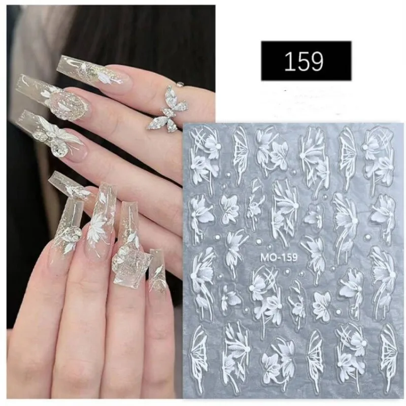 3 sheet Nail Stickers Luxury Brand Logo Nail Art Professional Decoration Manicure DIY Accessories