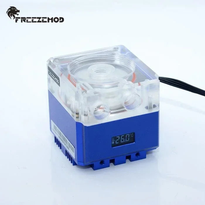 Bomba Agua Refrigeración PC PWM Silenciosa 800L/H LCD RGB Freezmod - imagen 4