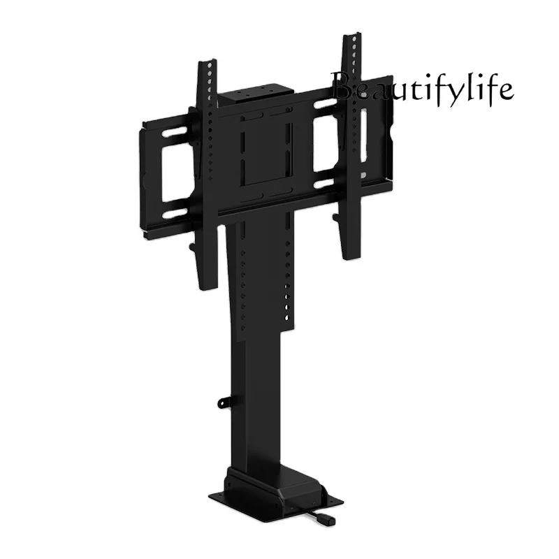 Y45 Monitor Stand Outdoor Motorized Steel TV Lift With Remote Control Height Adjustable Electric 32-70 Inch