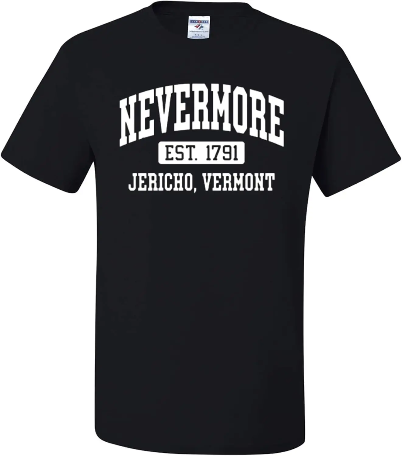 Nevermore est 1791 Jericho, Vermont Mens T-shirts