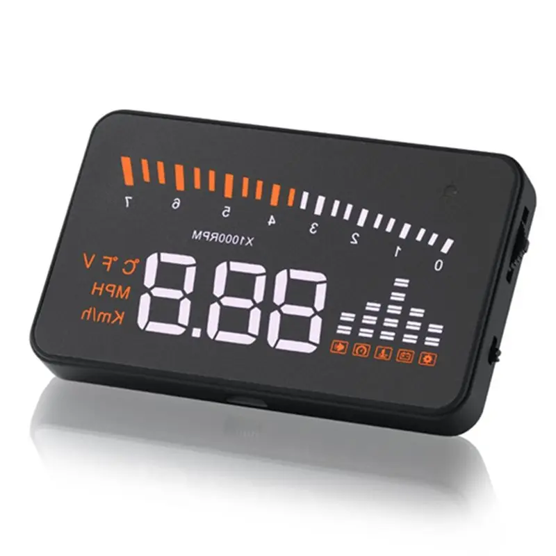 

AT92-Auto Accessories Head Up Display HUD Digital On Board Computer For Car Speedometer Water Temperature Windshield Projector