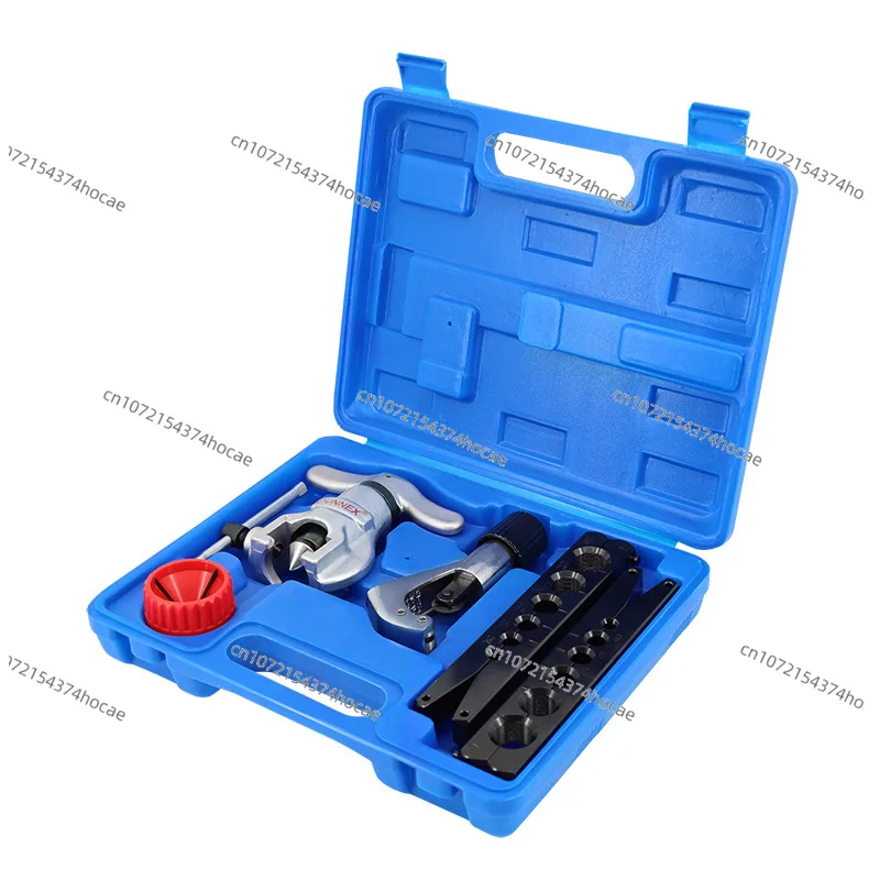 Dongxiao 6-hole/7-hole metric-British double splint eccentric pipe expander 5-piece set CT-806AM-F square plastic box