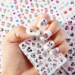 Disney Mickey Minnie Anime Slider Nail Stickers Cartoon Characters Nail Art Supplies DIY Stitch Nail Art Decals Nail Decorations