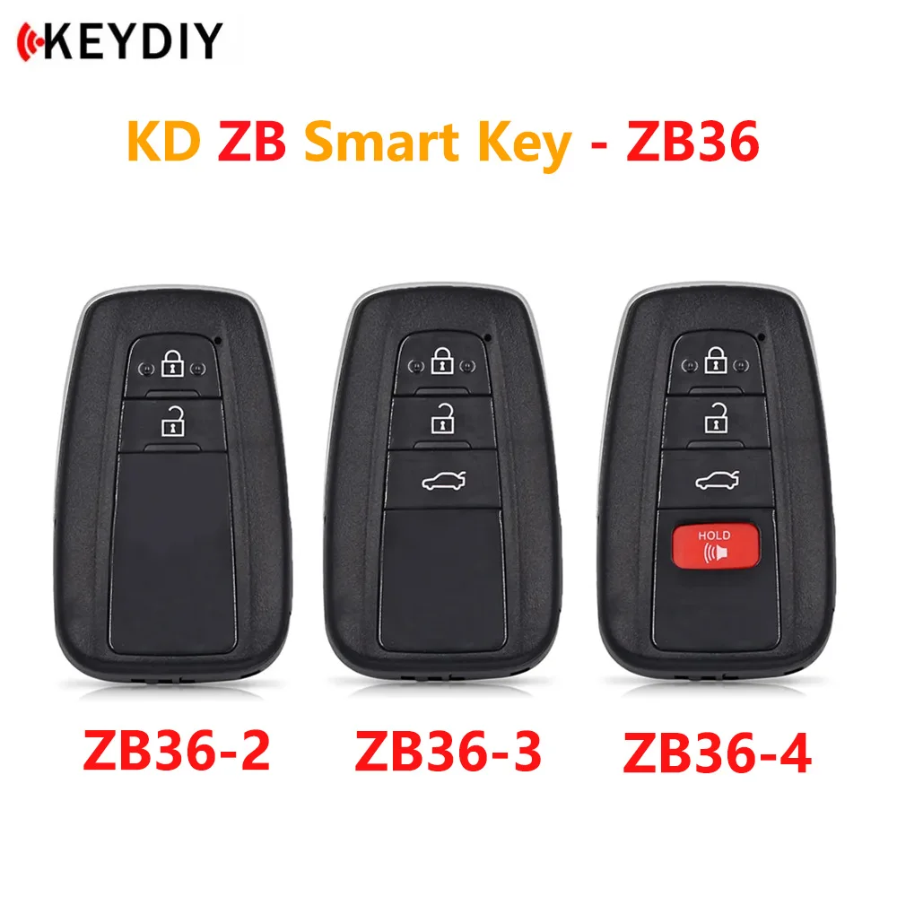 

KEYDIY ZB36-2 ZB36-3 ZB36-4 Universal ZB Series KD Smart Remote Key for KD-X2 KD-MAX Fit More than 2000 Models for Toyota Style