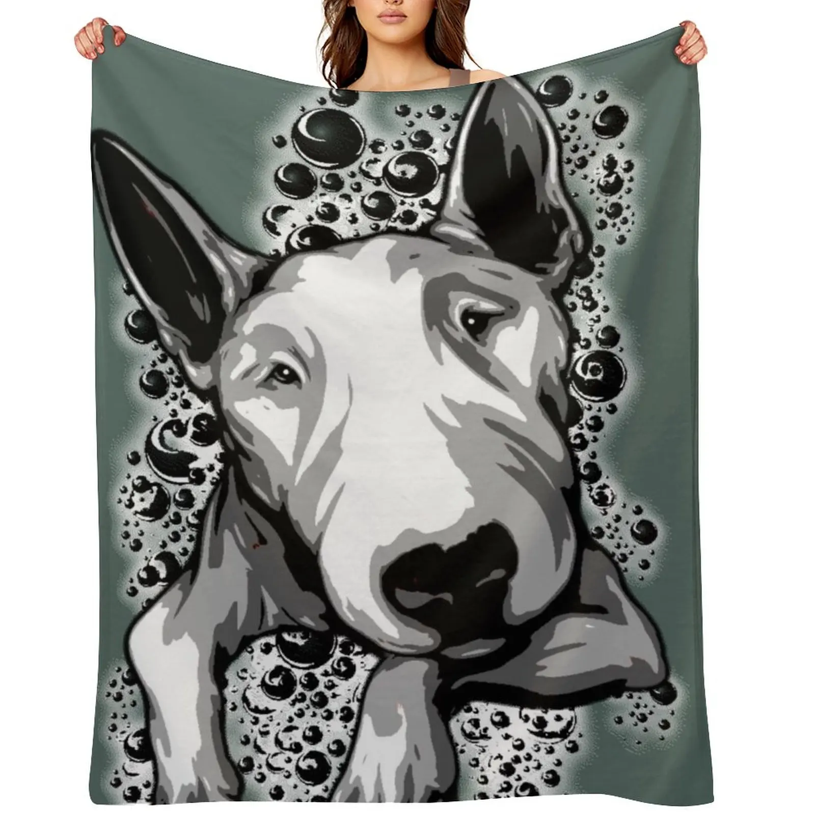 

Bull Terrier Bubbles Throw Blanket manga christmas decoration Bed for babies Blankets