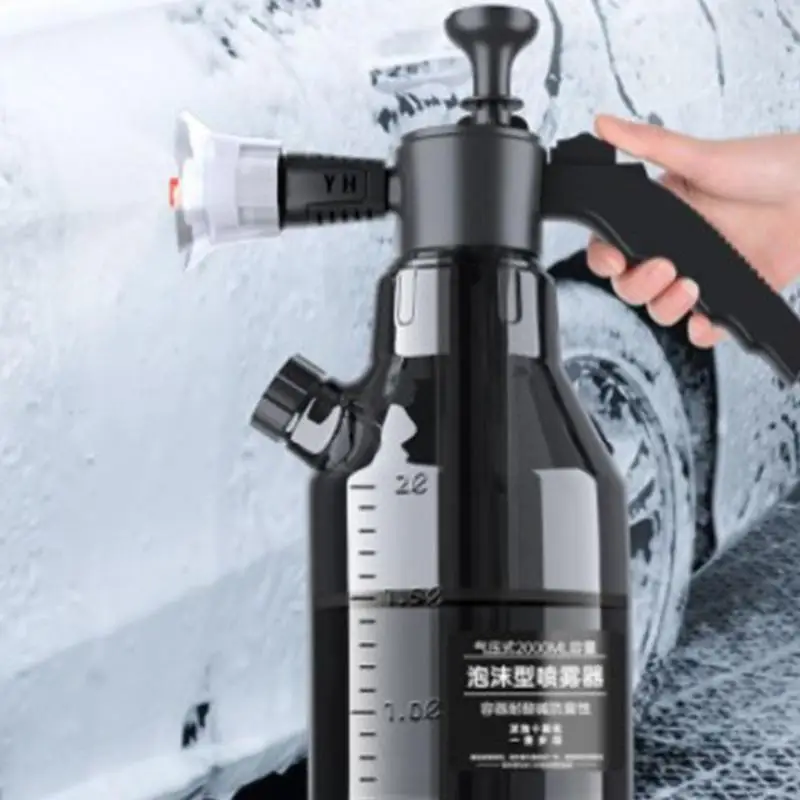 High Pressure Washer Ergonomic Handle Foam Sprayer Hand-held Car Wash Air Pressure Spray Can Tool For Car Accessories