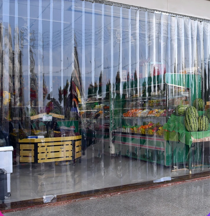 

Transparent plastic PVC soft door curtain, summer household and commercial wind and air conditioning partition, anti walk air co