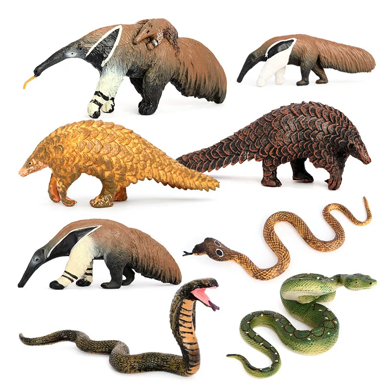 NEW Lifelike Wild Animals Christmas Reindeer Pangolin Deer Horse Model Figures Figurines Educational toys for Children Kids Gift