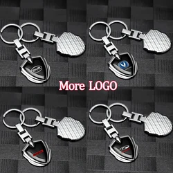 Car Metal Chrome-plated 3D Keychain Men's And Women's Universal Keychain Waist Pendant For Renault DACIA Koleos Duster Clio  2 3