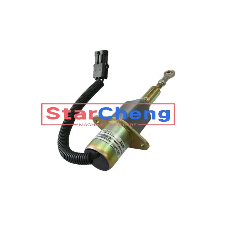 

for Cummins Komatsu Hitachi Hyundai Case 3928161 SA-4293-24 24V Fuel Shutoff Solenoid Higher Quality Excavator Engine Parts New