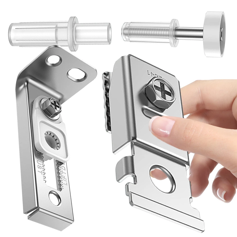 Kit de reparo de ferragens para porta bifold, 2 peças, inclui suporte superior e inferior, kit de ferragens para porta de armário com pivôs para porta bifold
