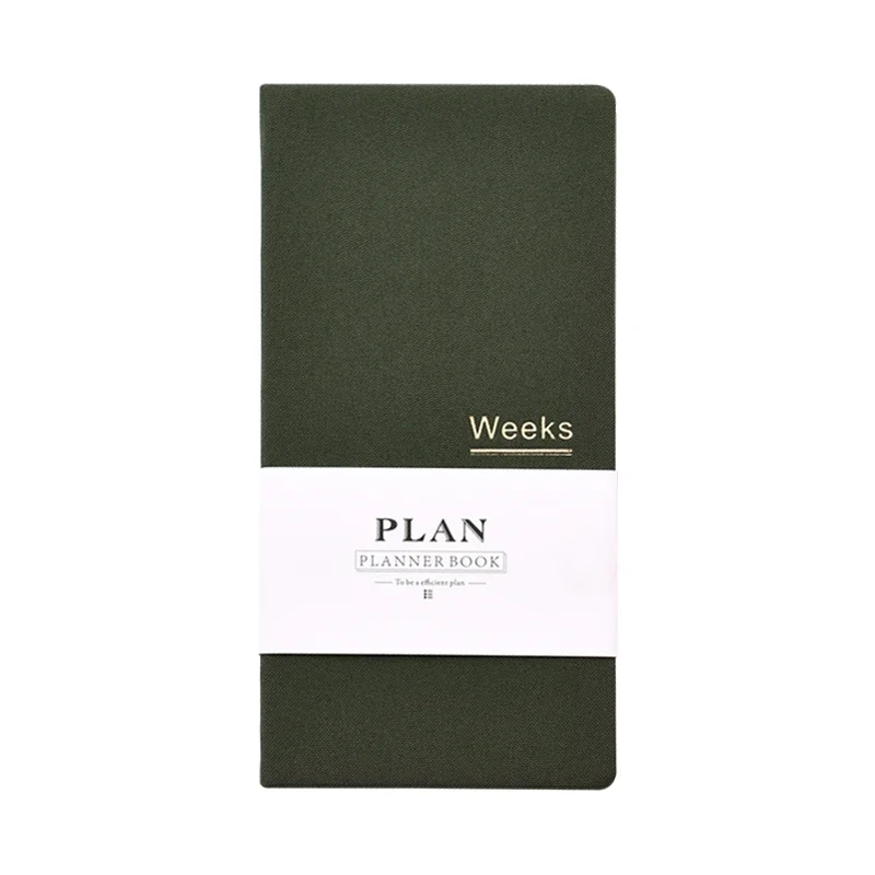 دفتر مخطط أسبوعي جديد ذاتي التعبئة، خطة يومية أسبوعية بسيطة ومبتكرة، جدول زمني من القماش، دفتر ملاحظات محمول