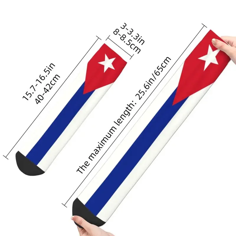 Y 2K Vlag Van Cuba Heren Bemanning Unisex Mode 3d Print Cubaanse Patriottische Jurk Sokken