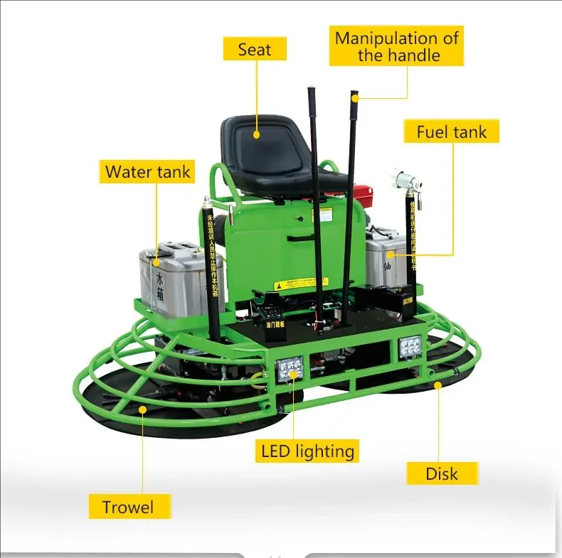 Concrete Finishing Helicopter Ride on Helicopter Double Cylinder petrol Engine Concrete Power Trowel Machine Price