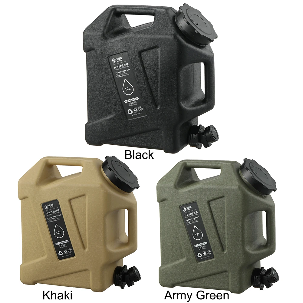 

12L Water Storage Container No Leakage Water Storage Carrier BPA Free Large Capacity Outdoor Hiking Accessories