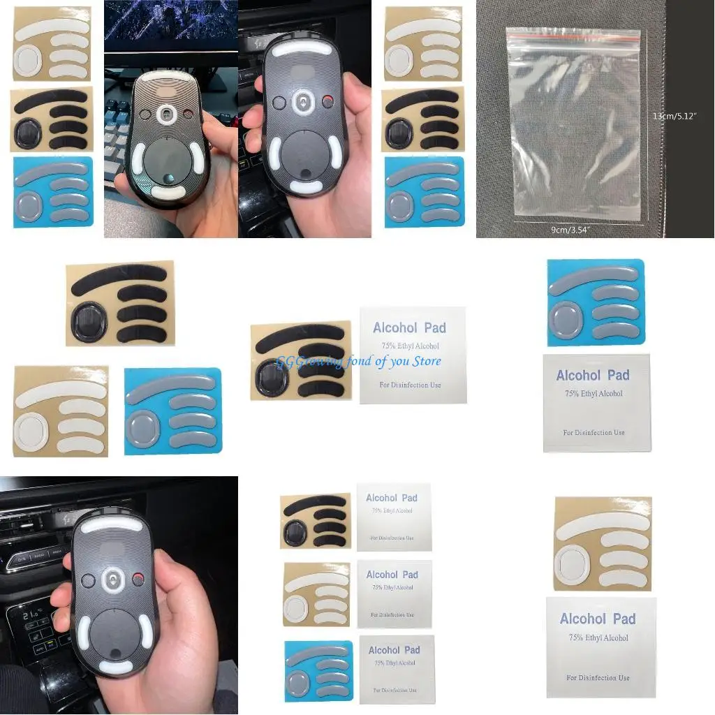 

H9EB Replacement Mouse Feet Skates Mouse Stickers Pad for GPro Wireless Mouse Skates