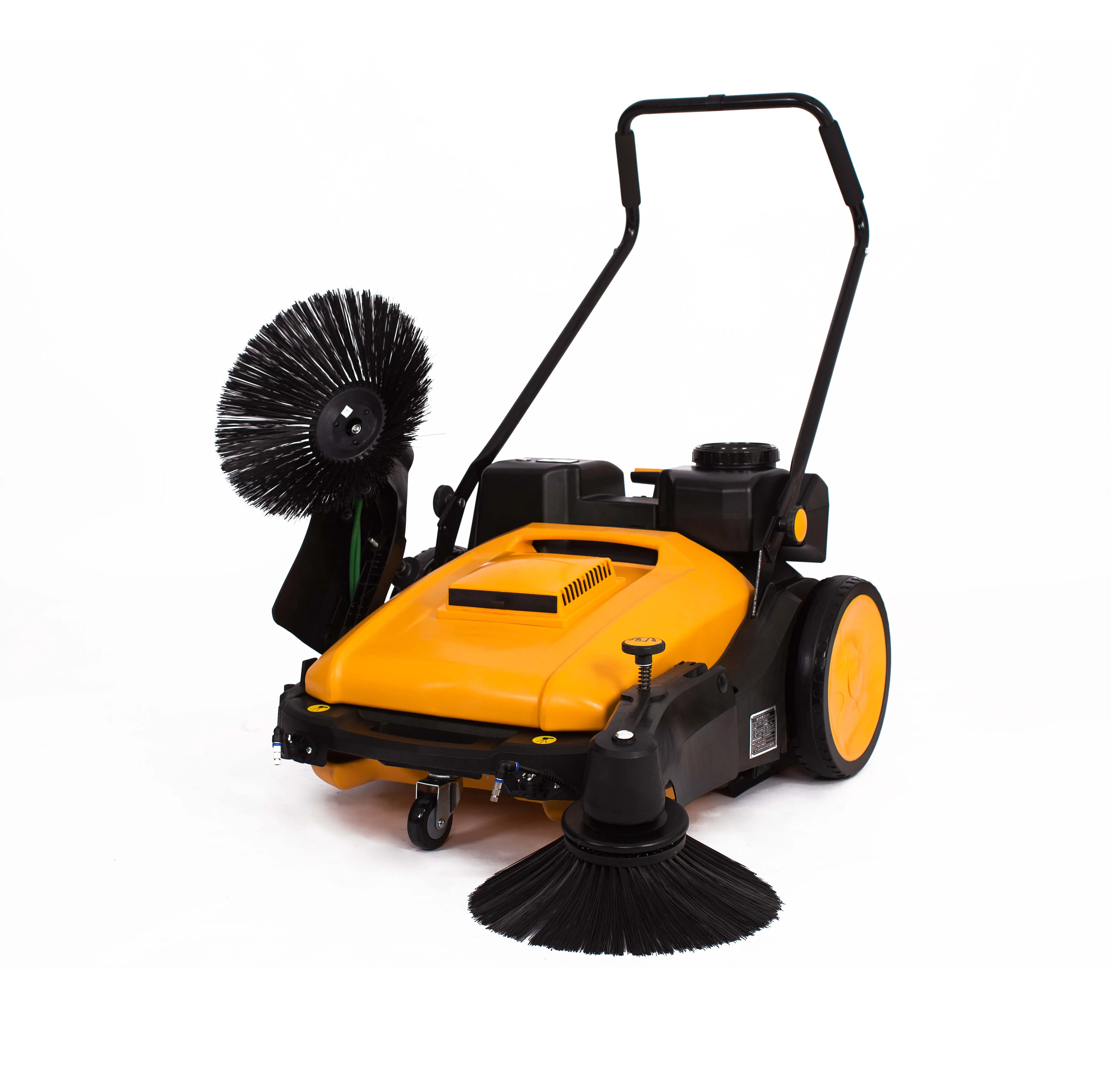 تعمل بالطاقة الكهربائية فرشاة ثلاثية المشي خلف الكلمة مكنسة اليد دفع آلة الغسيل النظيفة للصرف الصحي مقاعد البدلاء هاكو