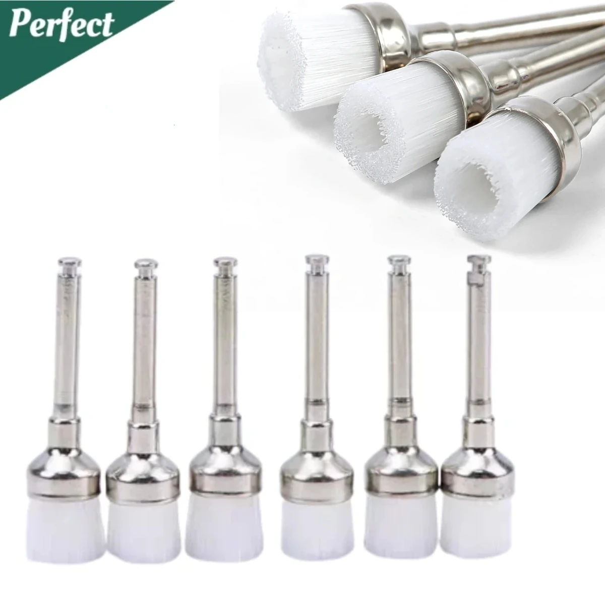 

Dental Lab Nylon Small Latch/Taper Polishing Polisher Prophylaxis Soft Brushes Dentist Products 0.6cm Brus