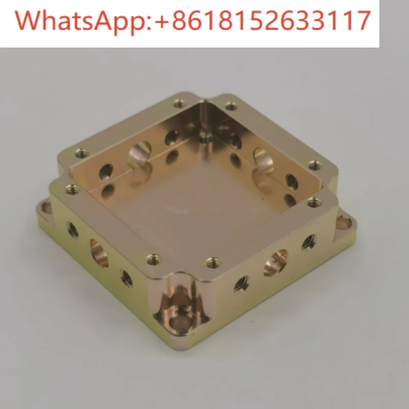 صندوق التدريع طول 34 عرض 34 ارتفاع 12 مللي متر غلاف معدني ألومنيوم لون طبيعي صندوق RF تصنيع باستخدام الحاسب الآلي