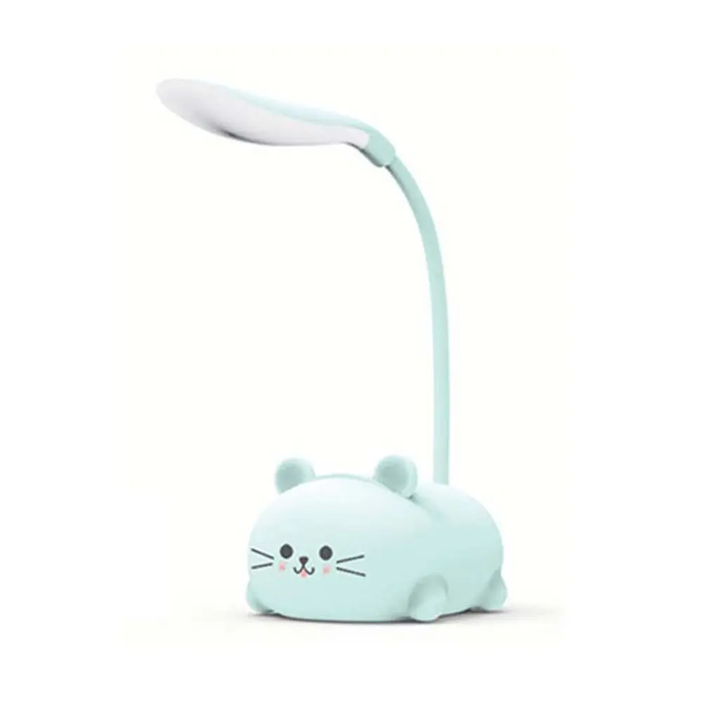 Table Lamp Cartoon Cute Pet Cat Night Light Usb Rechargeable Led Table Light Child Eye Protection Warm White Desk Lamp